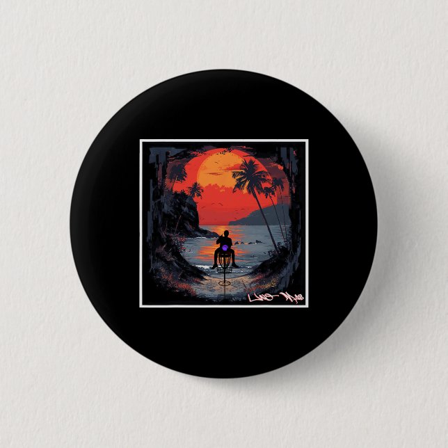 Uno Mas - Disc Golf  Button (Front)