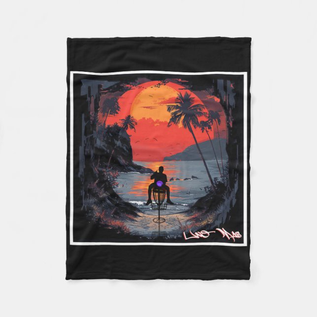 Uno Mas - Disc Golf  Fleece Blanket (Front)