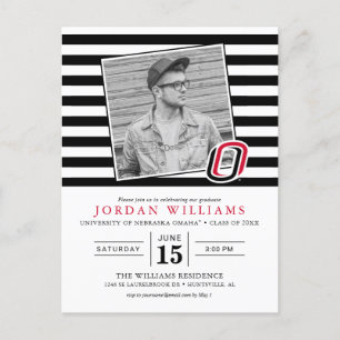 UNO Mavericks Graduate Announcement Postcard