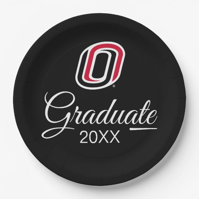 UNO Mavericks Graduate Paper Plates (Front)