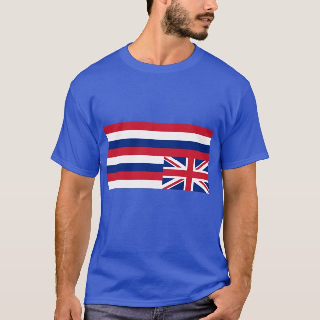 Unoccupy Hawaii Upside Down Hawaii Flag T-Shirt (Front)