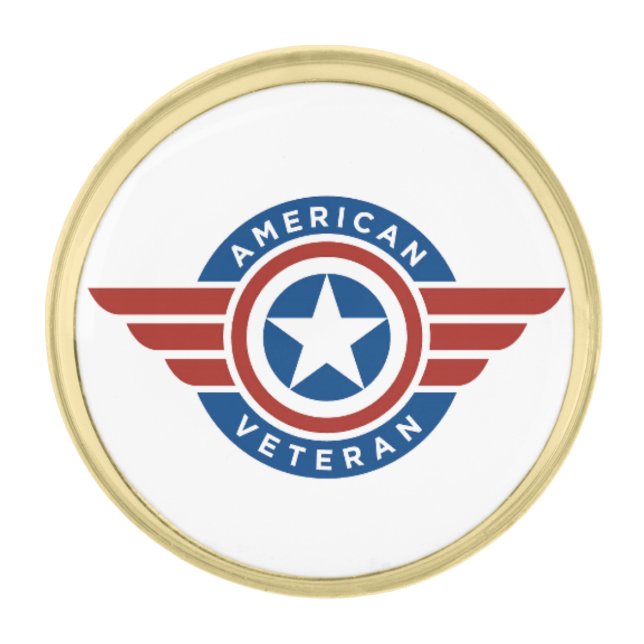 Unofficial American Veteran Lapel Pin (Front)