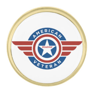Unofficial American Veteran Lapel Pin - Disabled