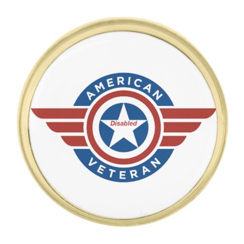 Unofficial American Veteran Lapel Pin _ Disabled
