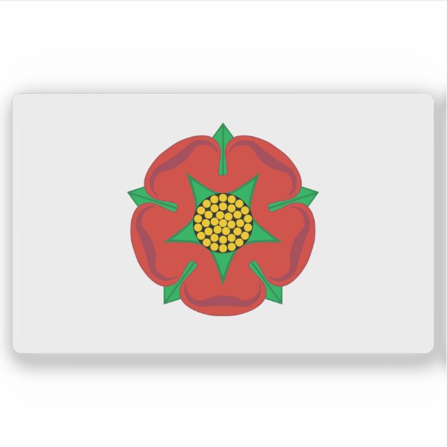 Unofficial flag of Lancashire,England (until 2008) Sticker (Front)
