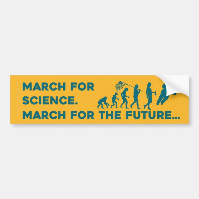 Unofficial March For Science Bumper Sticker (Front)