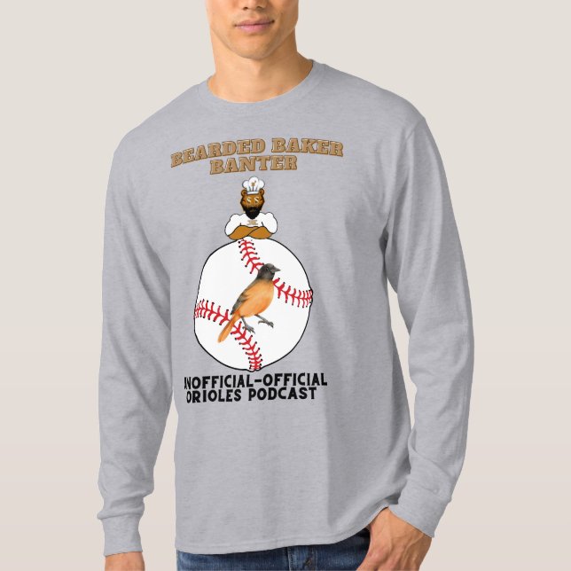 Unofficial-Official Orioles podcast long sleeve T-Shirt (Front)