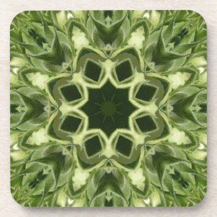 Unopened Sunflower Drink Coaster