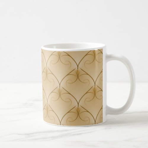 Unparalleled Elegance Mug Golden Beige Coffee Mug