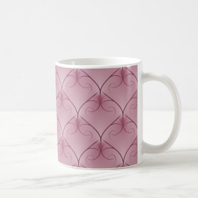 Unparalleled Elegance Mug, Muted Mauve Coffee Mug (Right)