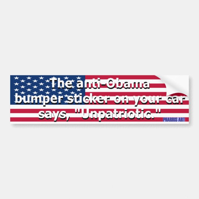 Unpatriotic Bumper Sticker (Front)