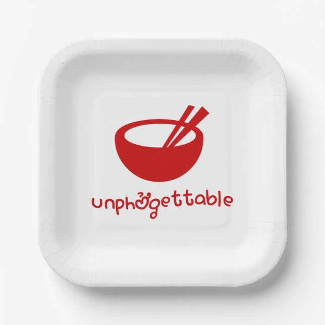 Unphởgettable Paper Plates (Front)