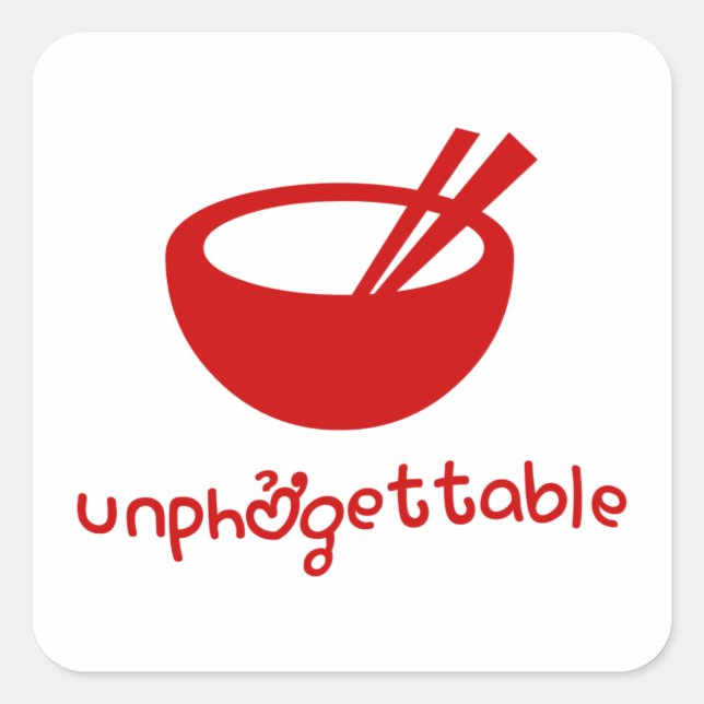 Unphởgettable Square Sticker (Front)