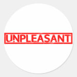 Unpleasant Stamp Classic Round Sticker