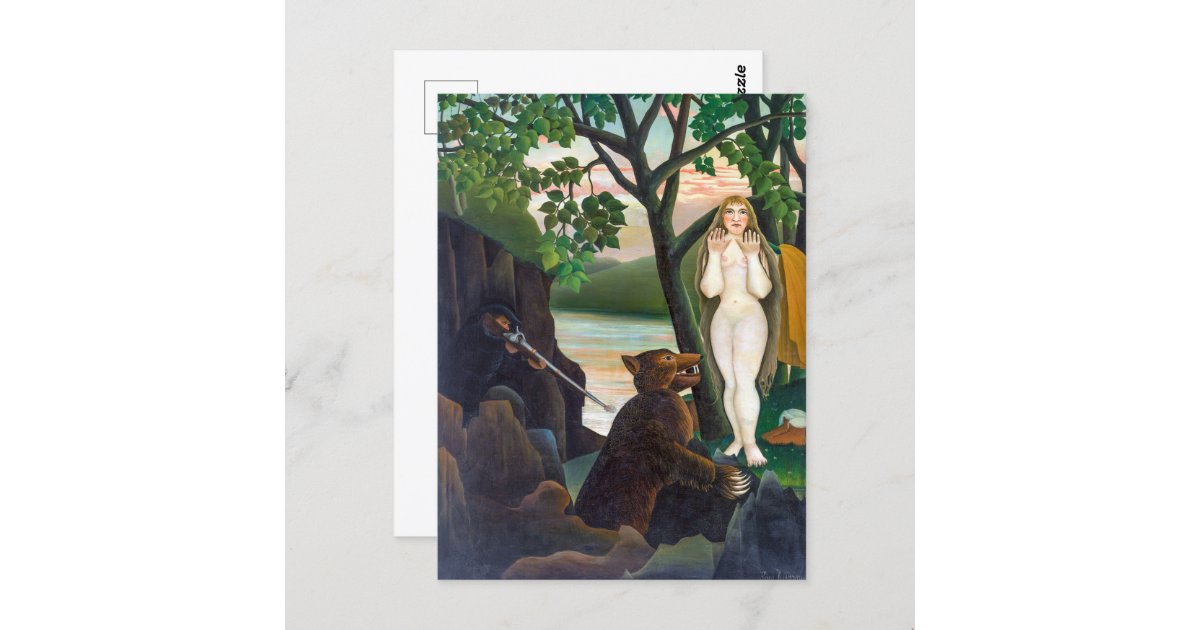 Unpleasant Surprise | Henri Rousseau | Postcard | Zazzle