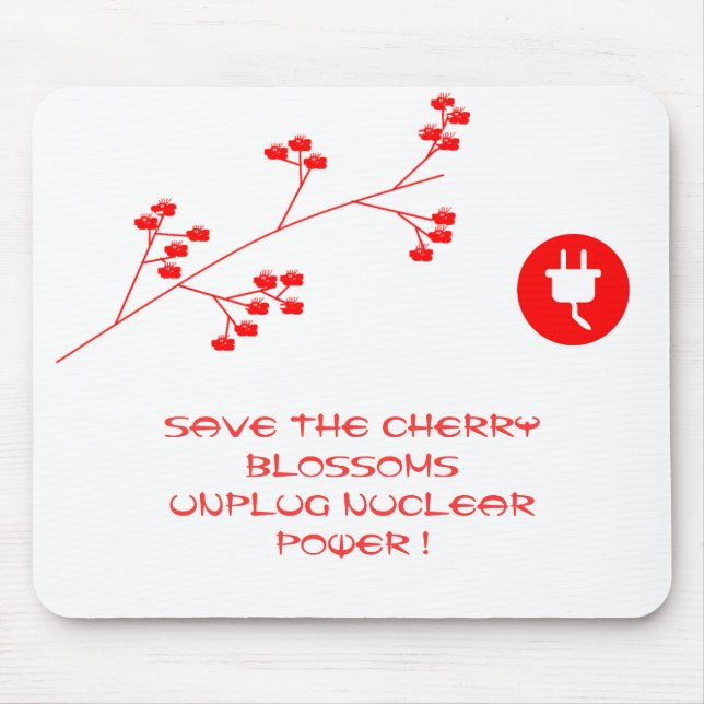 UNPLUG NUCLEAR POWER MOUSE PAD (Front)