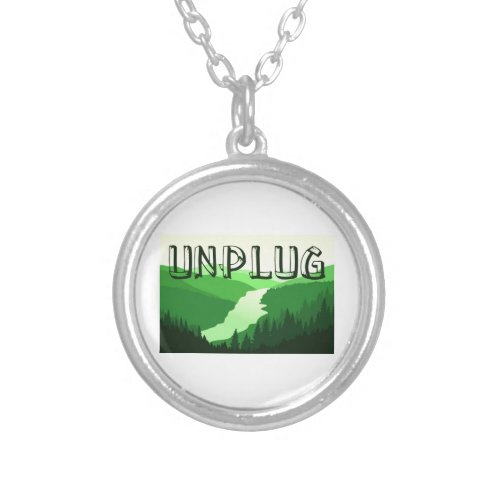 Unplug Silver Plated Necklace