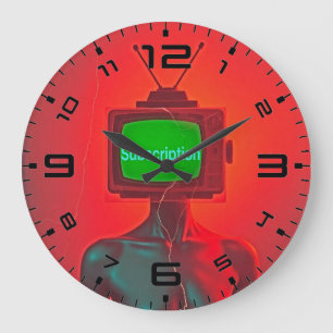 Unplug Time – Retro TV Head Clock