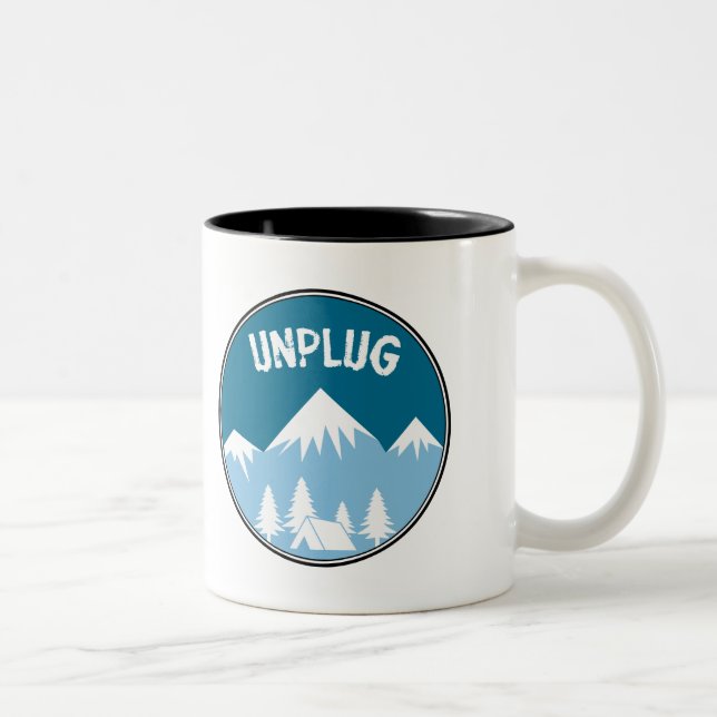 Unplug Two-Tone Coffee Mug (Right)