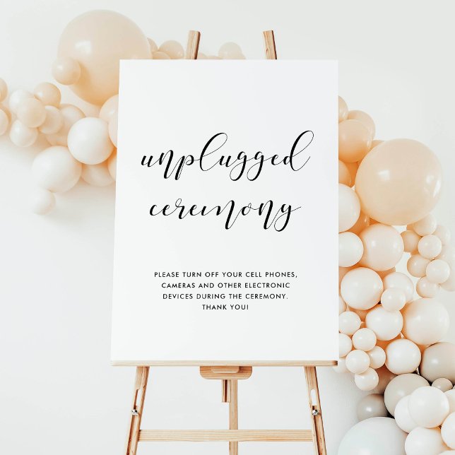 Unplugged ceremony wedding sign (Creator Uploaded)