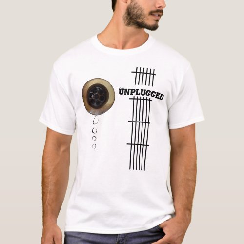 Unplugged guitar drain fret board image T_Shirt
