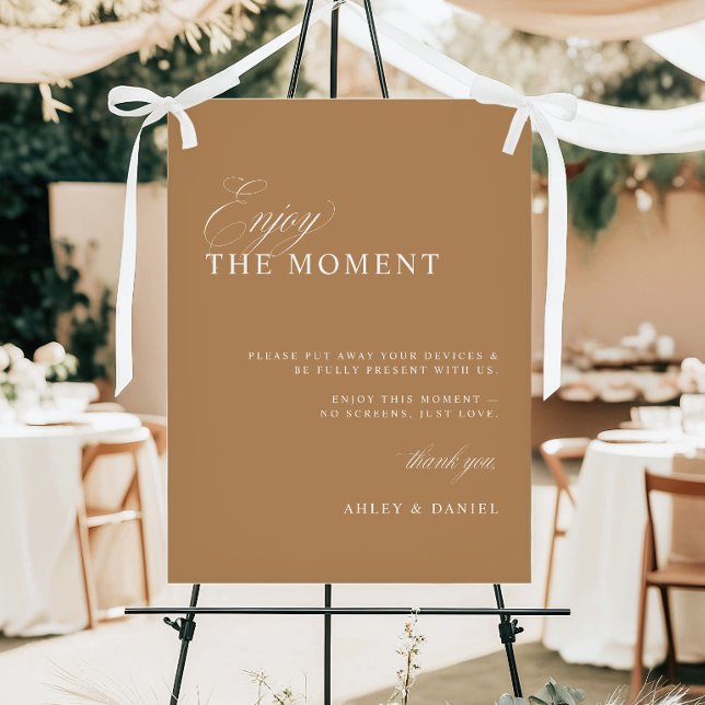 Unplugged Wedding Ceremony Terracotta Sign (Creator Uploaded)