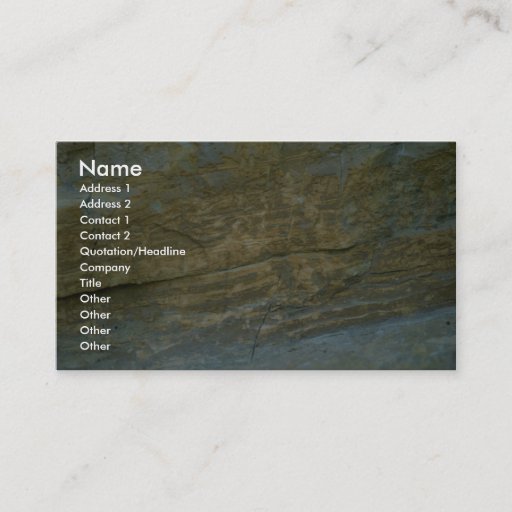Customizable Unpolished granite stone business card