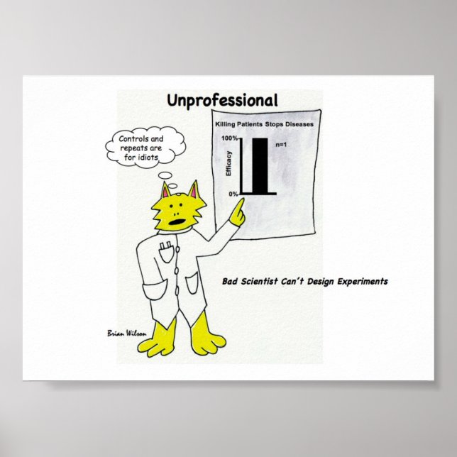 Unprofessional: Bad Scientist Poster (Front)