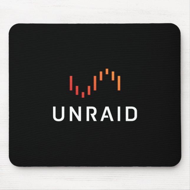 Unraid Mouse Pad - Black (Front)