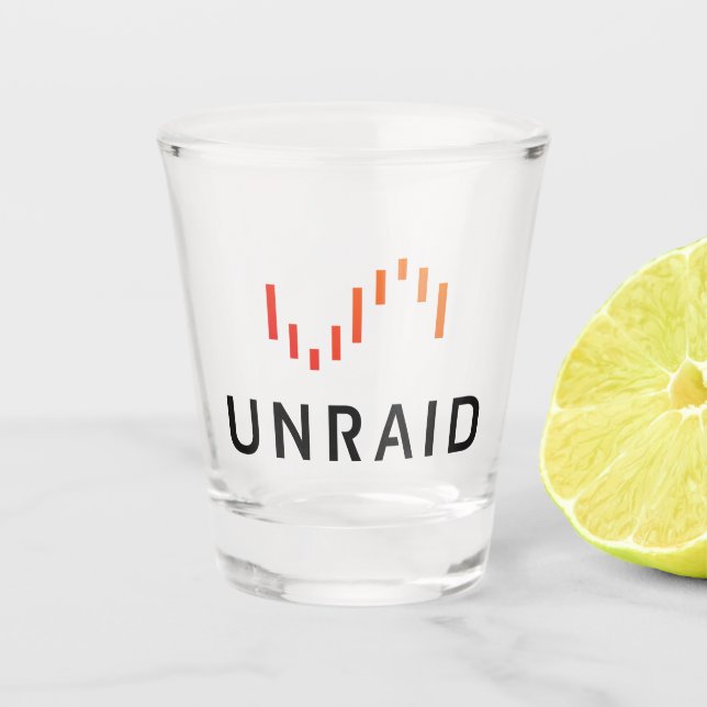 Unraid Shot Glass (Front)