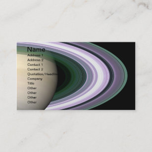 Unraveling Saturn's Rings Business Card