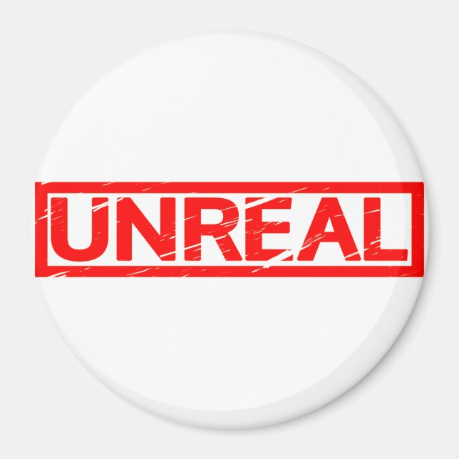 Unreal Stamp Magnet (Front)