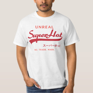 Unreal Super Hot parody, red and orange T-Shirt