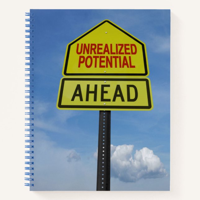 Unrealized Potential Ahead Notebook (Front)