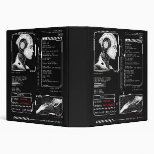 Unrecognised - Techno-Brutalist Streetwear Design 3 Ring Binder