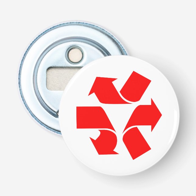 Unrecycle Symbol Bottle Opener (Front)