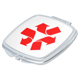 Unrecycle Symbol Compact Mirror