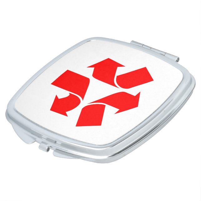 Unrecycle Symbol Compact Mirror (Turned)