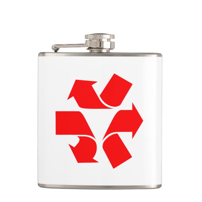 Unrecycle Symbol Flask (Front)