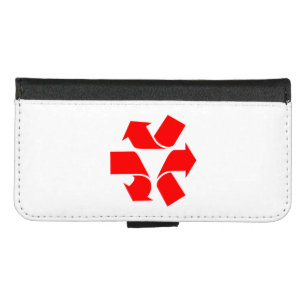 Unrecycle Symbol iPhone 8/7 Wallet Case