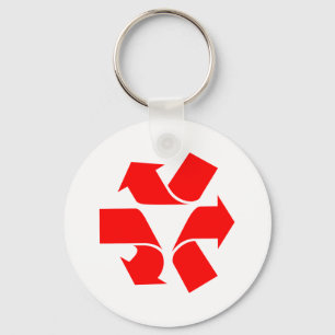 Unrecycle Symbol Keychain