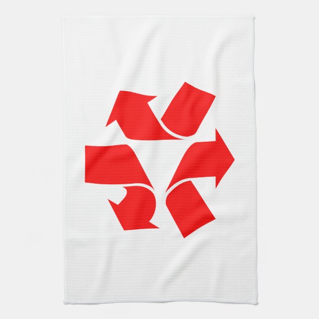 Unrecycle Symbol Kitchen Towel (Vertical)