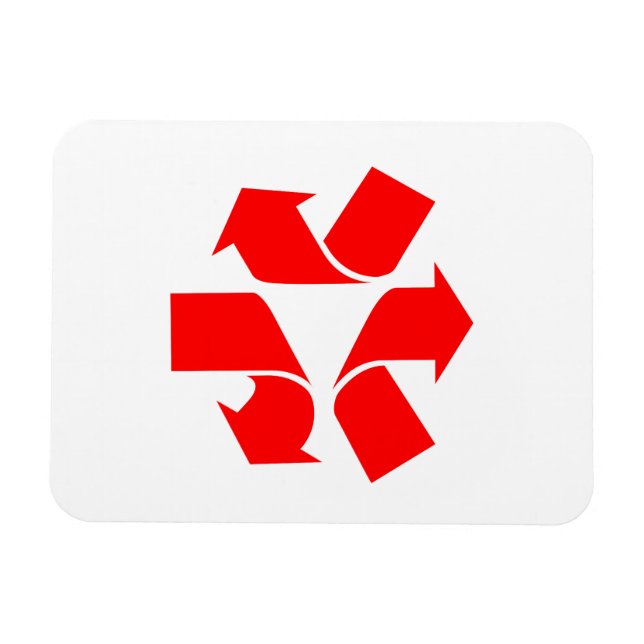 Unrecycle Symbol Magnet (Horizontal)