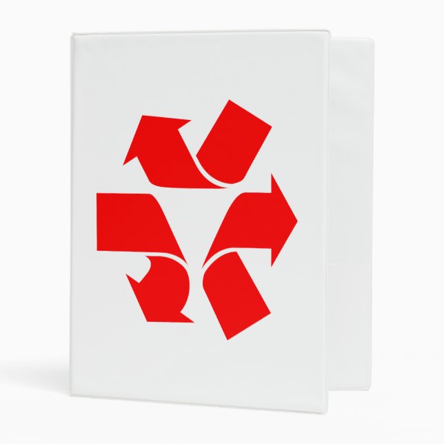 Unrecycle Symbol Mini Binder (Front/Inside)