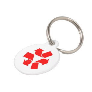 Unrecycle Symbol Pet ID Tag