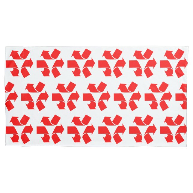 Unrecycle Symbol Pillow Case (Front-Left)