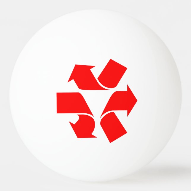 Unrecycle Symbol Ping Pong Ball (Front)