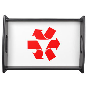 Unrecycle Symbol Serving Tray