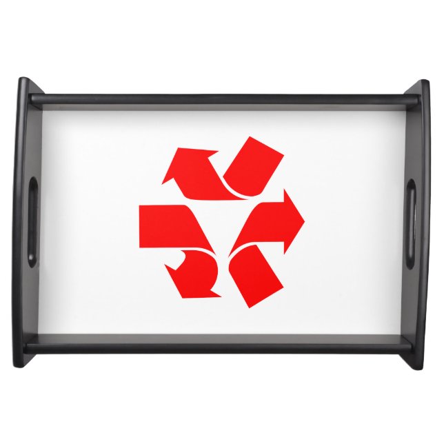Unrecycle Symbol Serving Tray (Front)