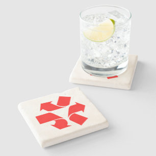 Unrecycle Symbol Stone Coaster